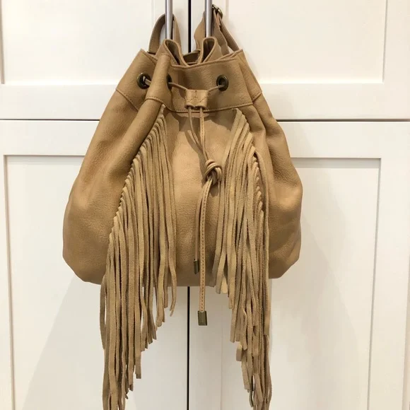 Steve Madden Bags Steve Madden Bteagan Fringe Black Pvc